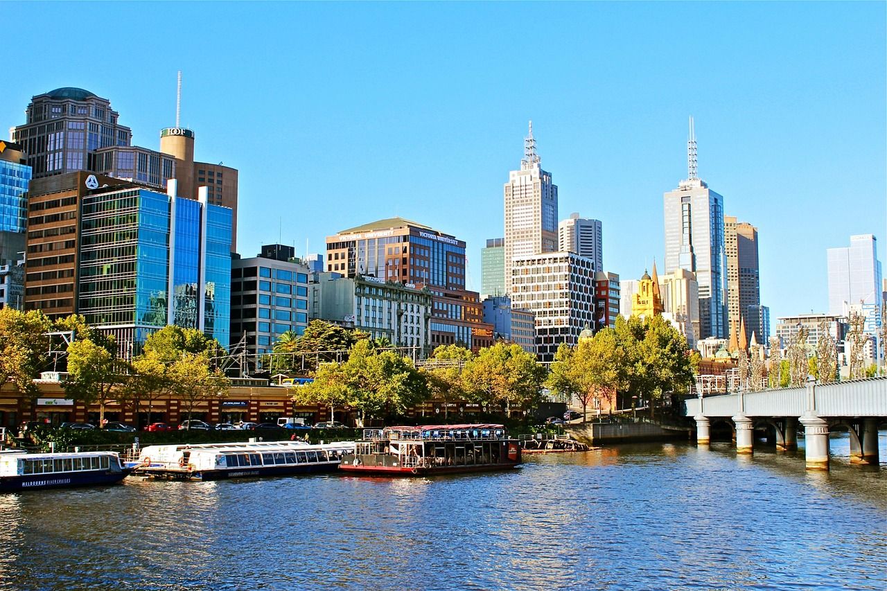 view of melbourne from the river