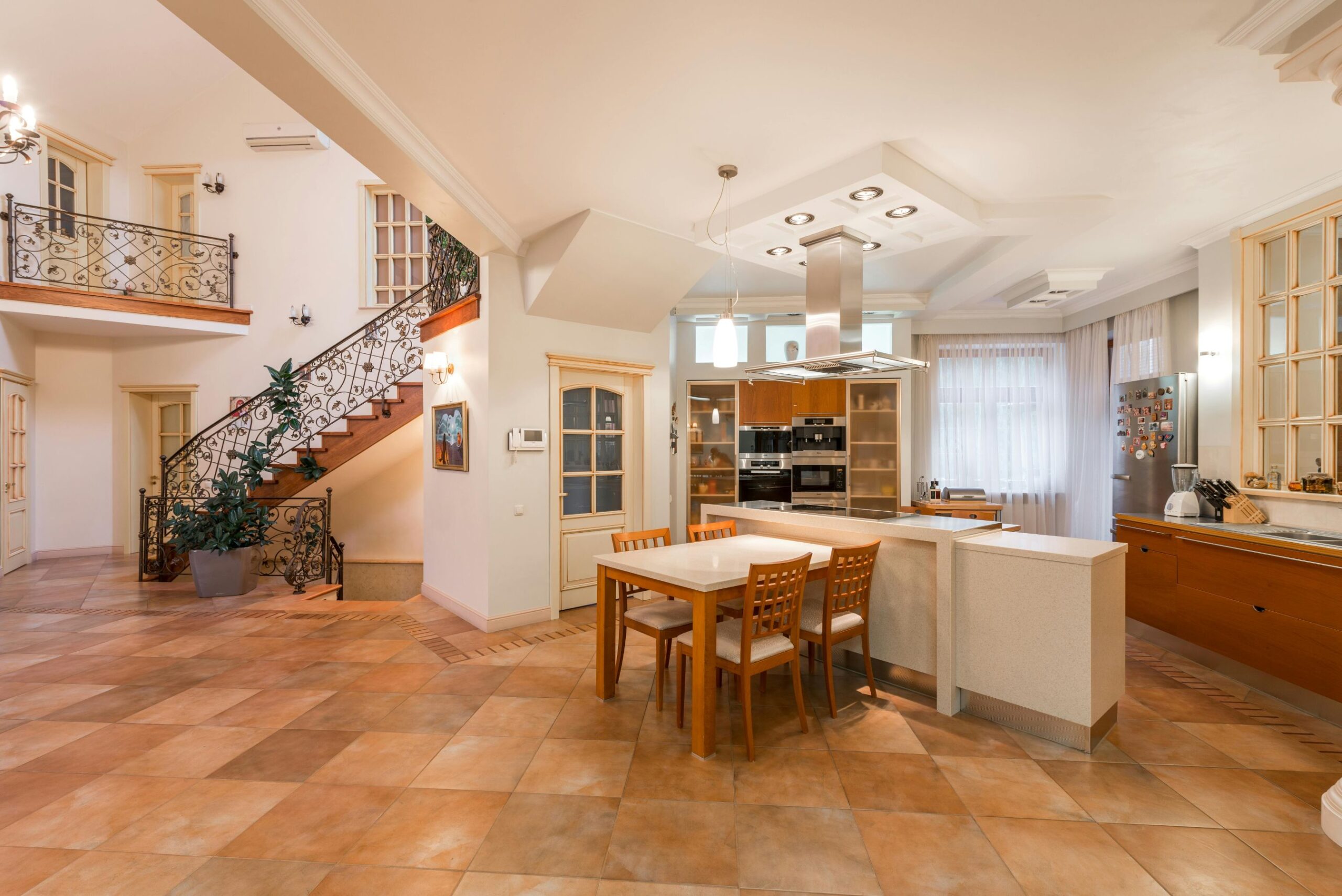 View of an inner premium modern house area.