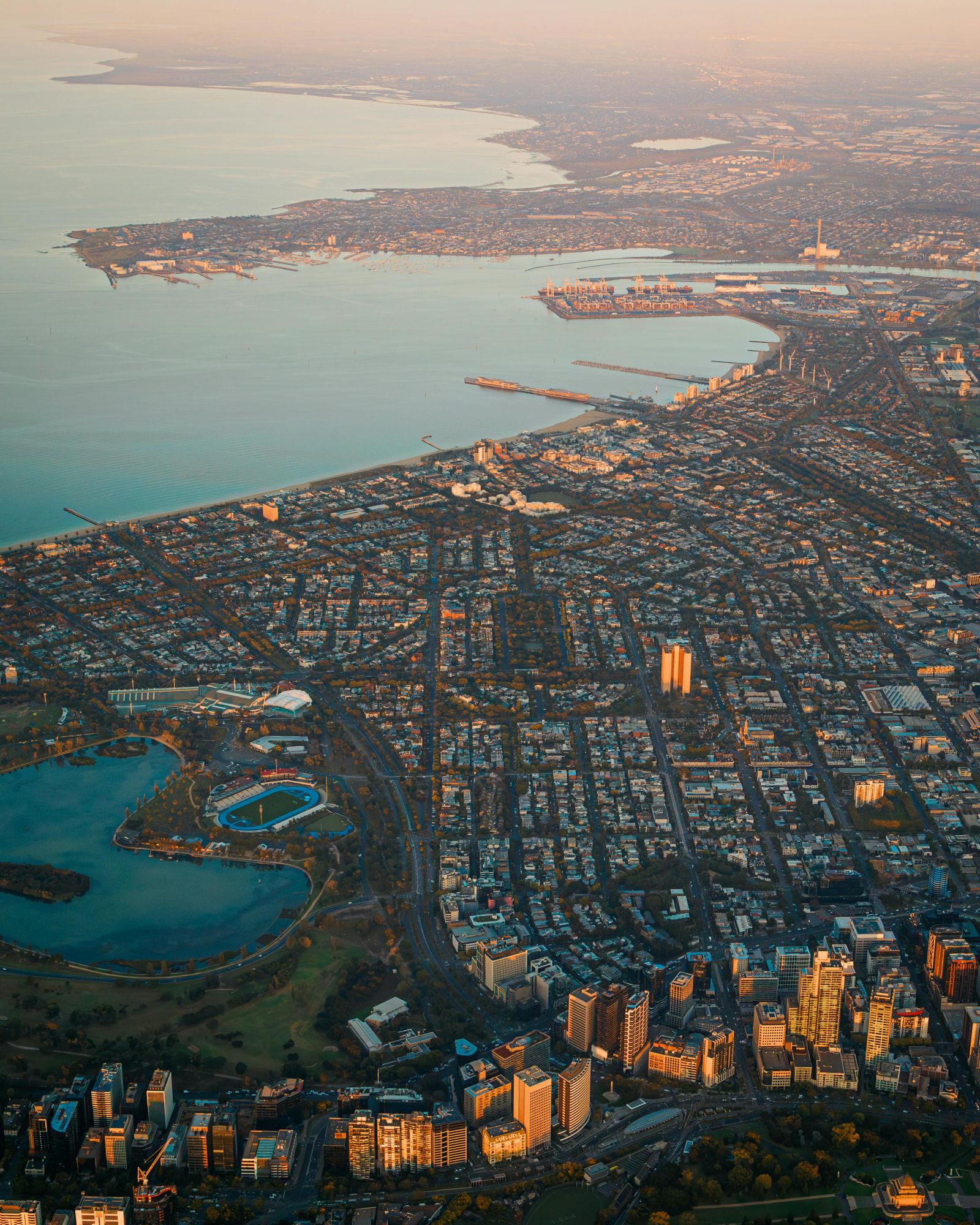A view from Melbourne skyline
